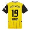 Maglia ufficiale Borussia Dortmund Brandt 19 Casa 2024-25 per Bambino